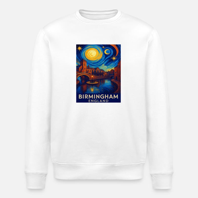 Birmingham England - Stanley/Stella Unisex Bio-Sweatshirt ROLLER - Weiß