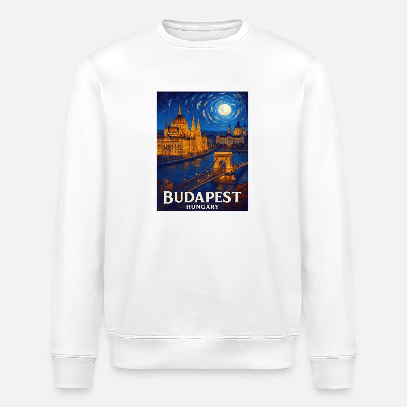 Budapest Ungarn - Stanley/Stella Unisex Bio-Sweatshirt ROLLER - Weiß