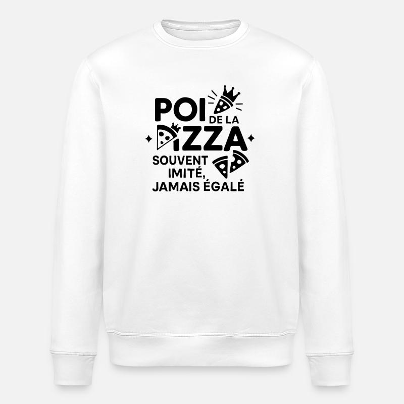 Pizzakranz Einzigartiges Souvenir - Stanley/Stella Unisex Bio-Sweatshirt ROLLER - Weiß
