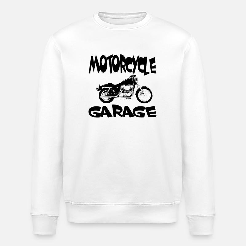 motocyclette - Sweat bio ROLLER Stanley/Stella Unisexe - blanc