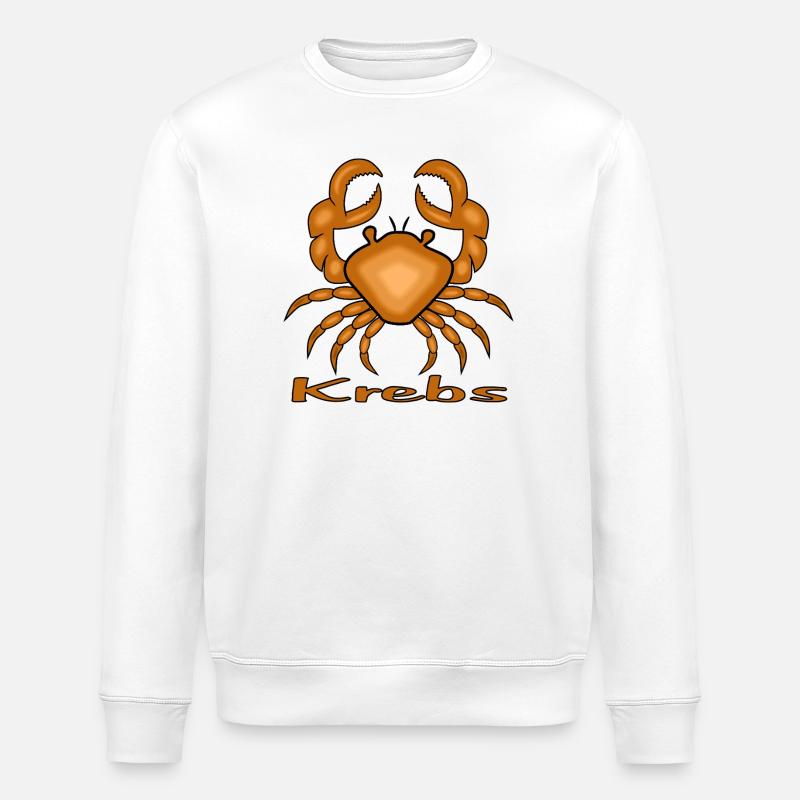 Sternzeichen Krebs - Stanley/Stella Unisex Bio-Sweatshirt ROLLER - Weiß