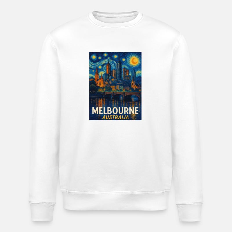 Melbourne Australien - Stanley/Stella Unisex Bio-Sweatshirt ROLLER - Weiß