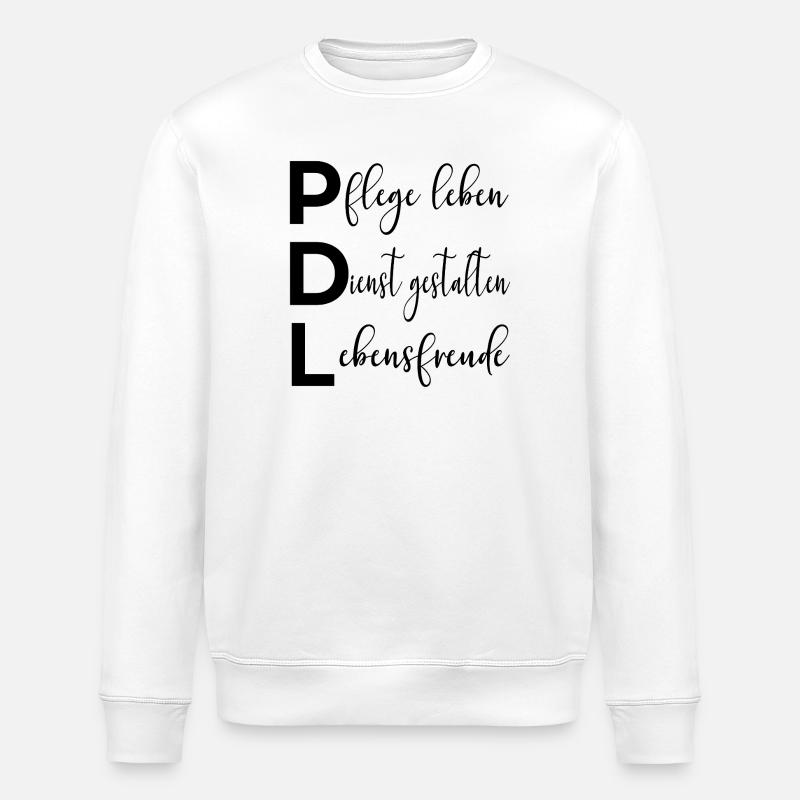 Nursing PDL Nursing Services - Stanley/Stella ROLLER Unisex Organic Sweatshirt - white