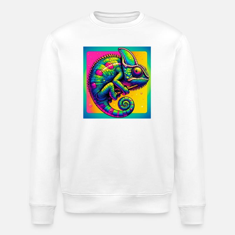 chameleon - Stanley/Stella ROLLER Unisex Organic Sweatshirt - white