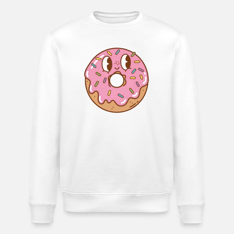 Donut - Stanley/Stella Unisex Bio-Sweatshirt ROLLER - Weiß