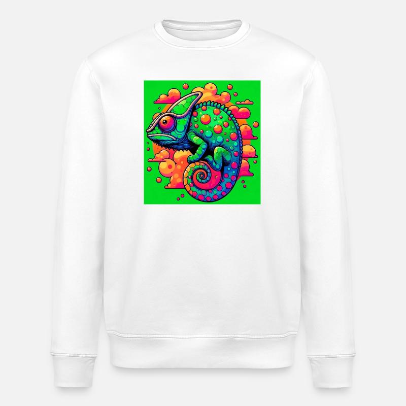 chameleon - Stanley/Stella ROLLER Unisex Organic Sweatshirt - white