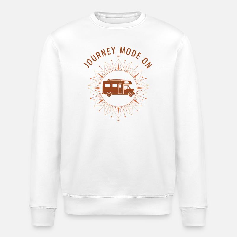 Journey Mode On - Stanley/Stella ROLLER Unisex Organic Sweatshirt - white