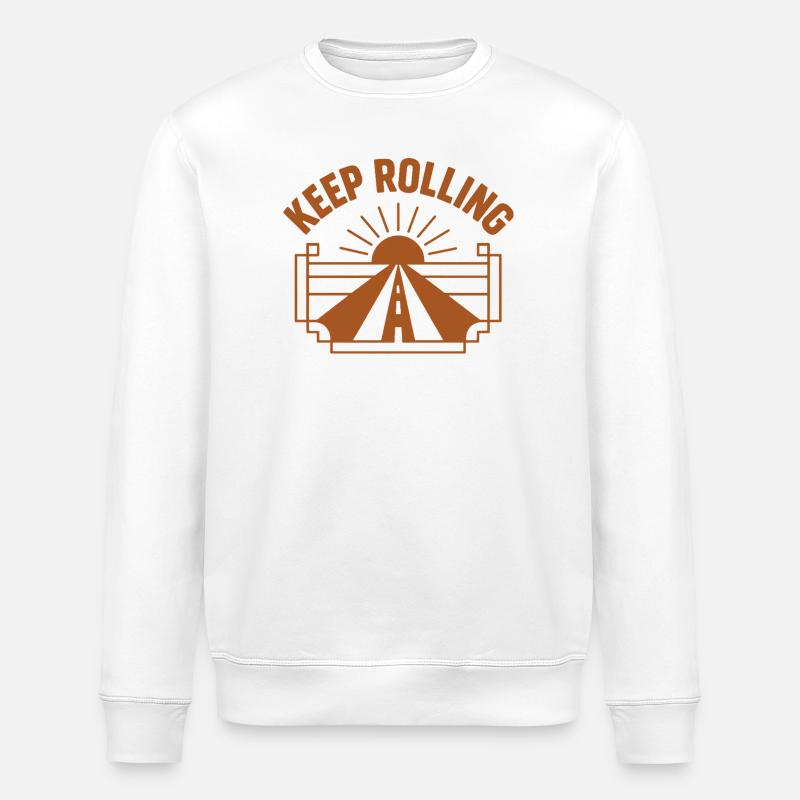 Keep Rolling - Stanley/Stella ROLLER Unisex Organic Sweatshirt - white
