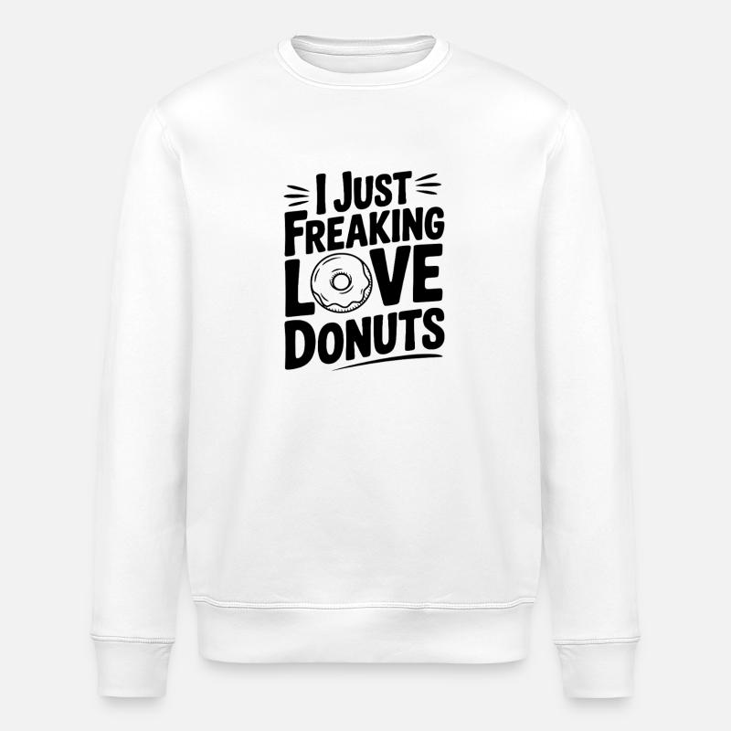 J’adore les beignets - Sweat bio ROLLER Stanley/Stella Unisexe - blanc