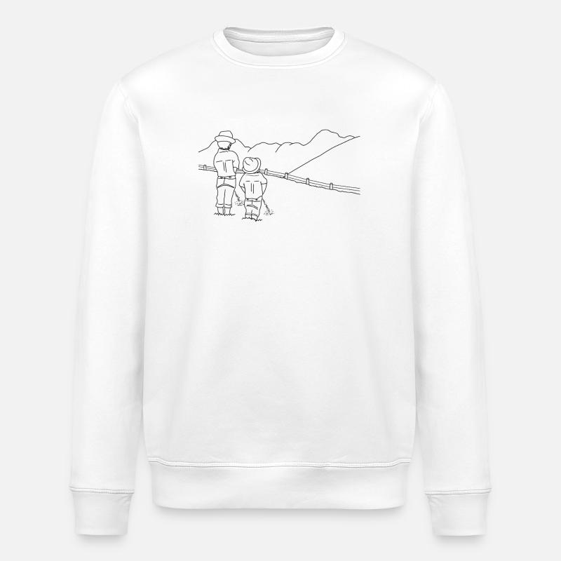 Bieslnde Buam - Stanley/Stella ROLLER Unisex Organic Sweatshirt - white