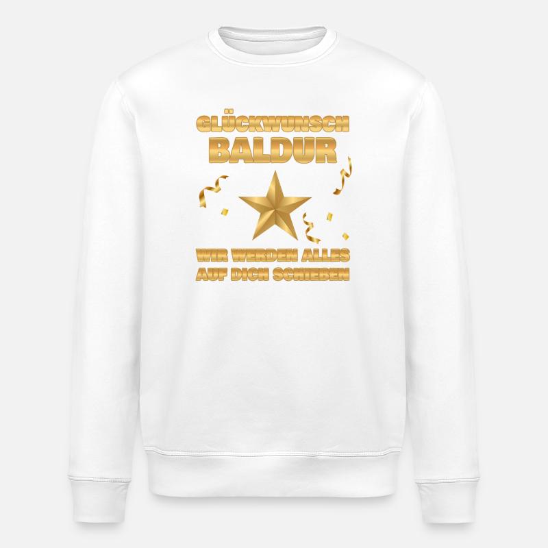 Kollegin Baldur - Stanley/Stella Unisex Bio-Sweatshirt ROLLER - Weiß
