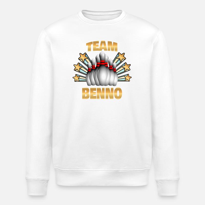 Bowling Benno - Stanley/Stella ROLLER Unisex Organic Sweatshirt - white