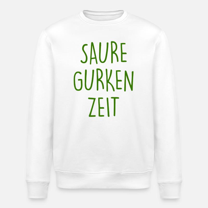 L’heure du concombre aigre - Sweat bio ROLLER Stanley/Stella Unisexe - blanc