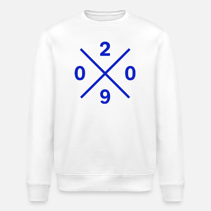 Dialling Code 0209 Gelsenkirchen Ruhrpott Merch - Stanley/Stella ROLLER Unisex Organic Sweatshirt - white
