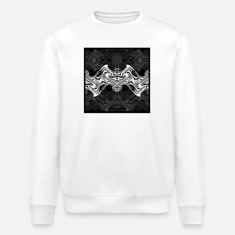 Specular spiral patterns - Stanley/Stella ROLLER Unisex Organic Sweatshirt - white