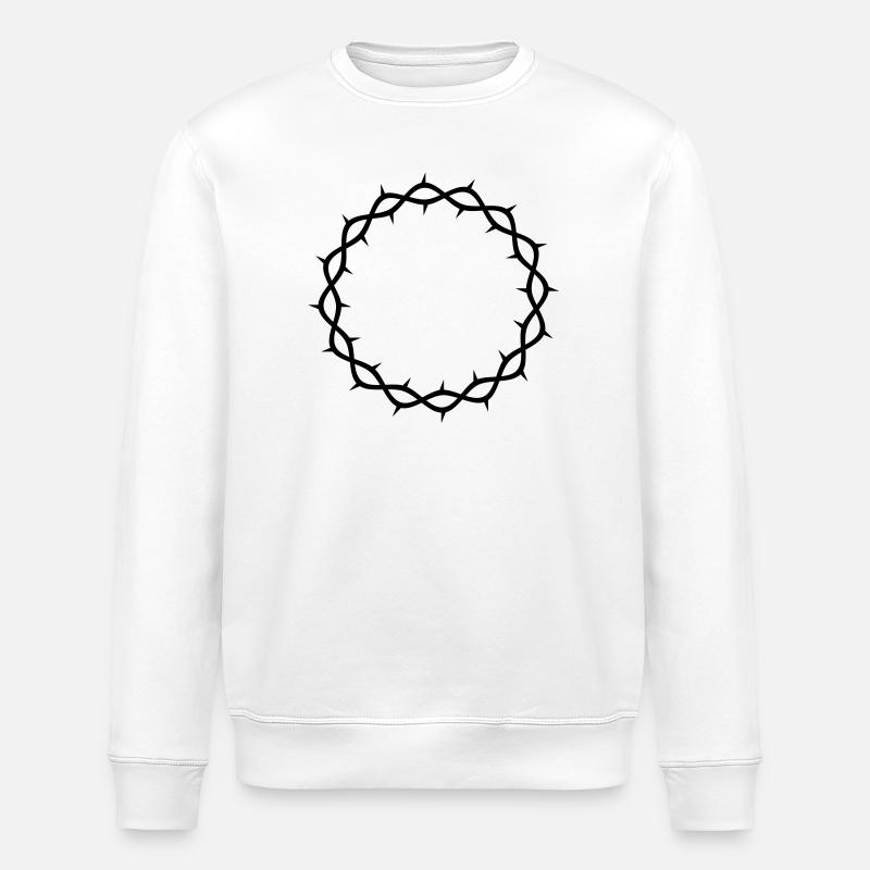 Dornenkrone - Stanley/Stella Unisex Bio-Sweatshirt ROLLER - Weiß