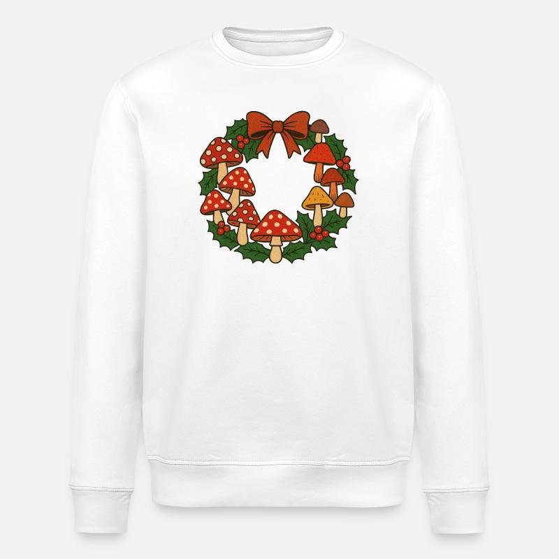 Pilzkranz Urlaubscharme - Stanley/Stella Unisex Bio-Sweatshirt ROLLER - Weiß