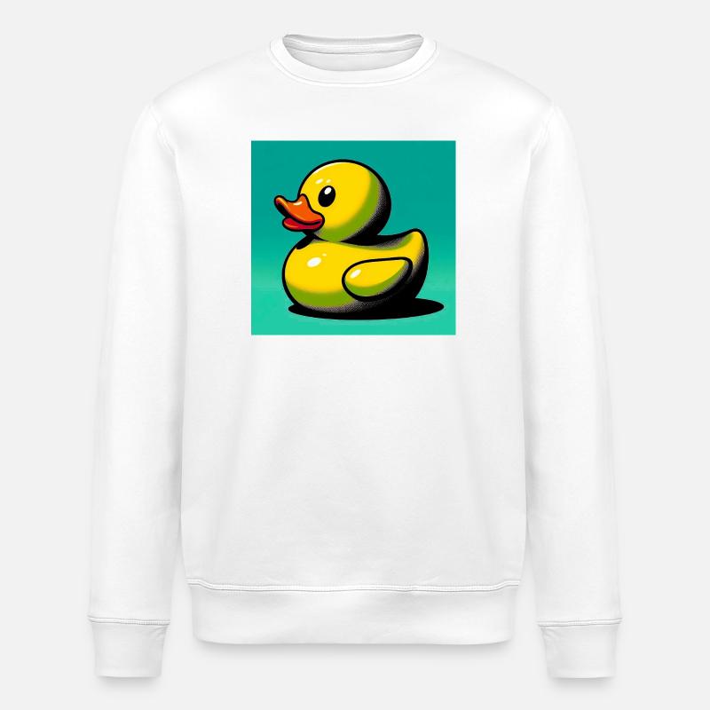 Caneton Canard Canard Canard - Sweat bio ROLLER Stanley/Stella Unisexe - blanc