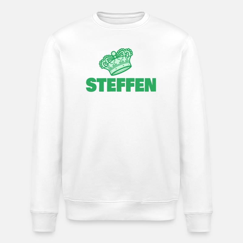 Vorname Steffen - Stanley/Stella Unisex Bio-Sweatshirt ROLLER - Weiß