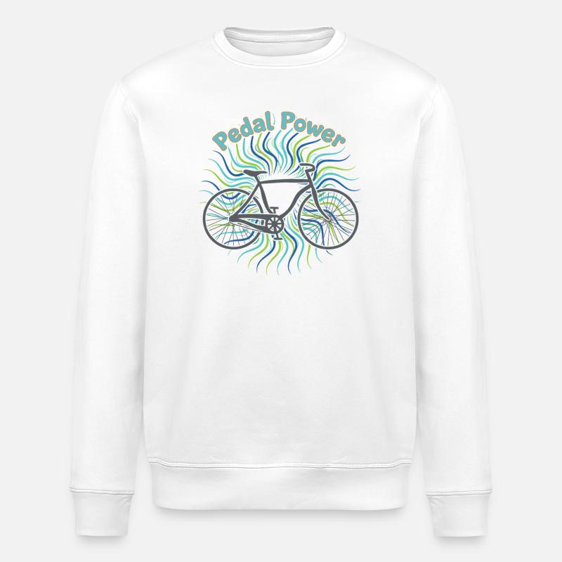 Pedal Power - Stanley/Stella Unisex Bio-Sweatshirt ROLLER - Weiß