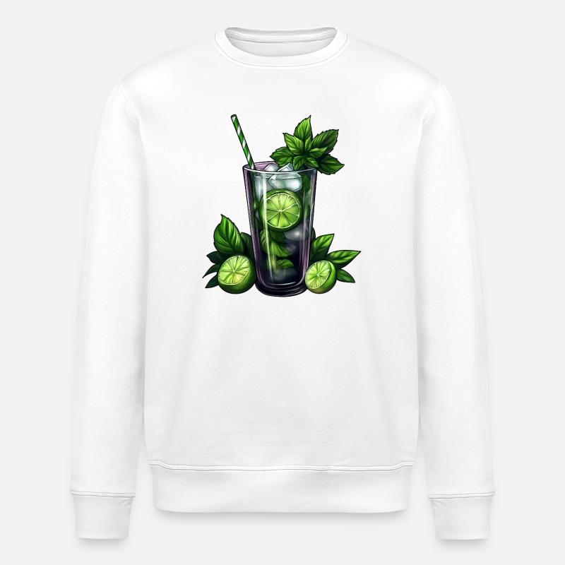 Mojito Cocktail - Stanley/Stella Unisex Bio-Sweatshirt ROLLER - Weiß