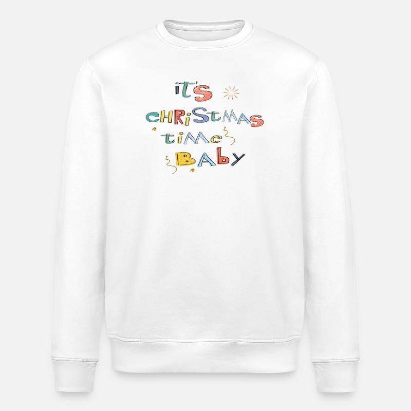 C’est la période de Noël - Sweat bio ROLLER Stanley/Stella Unisexe - blanc