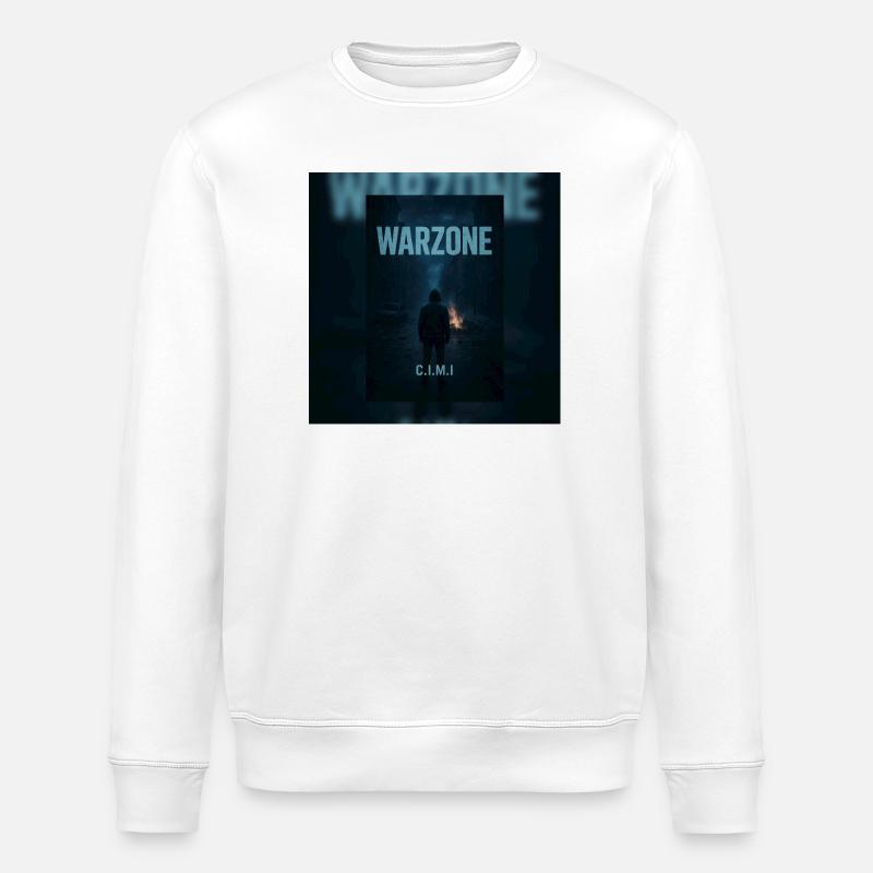 Warzone C.I.M.I - Stanley/Stella Unisex Bio-Sweatshirt ROLLER - Weiß