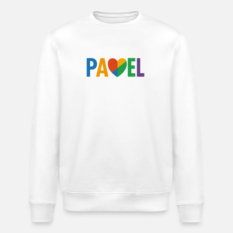 Padel Herzbunt Logo - Stanley/Stella Unisex Bio-Sweatshirt ROLLER - Weiß