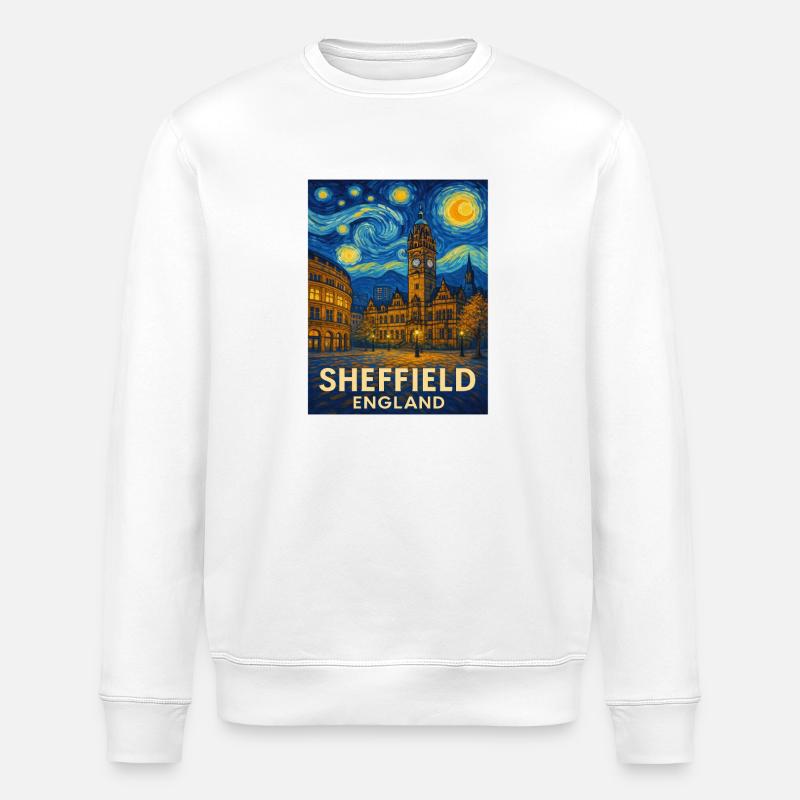 Sheffield, Angleterre - Sweat bio ROLLER Stanley/Stella Unisexe - blanc