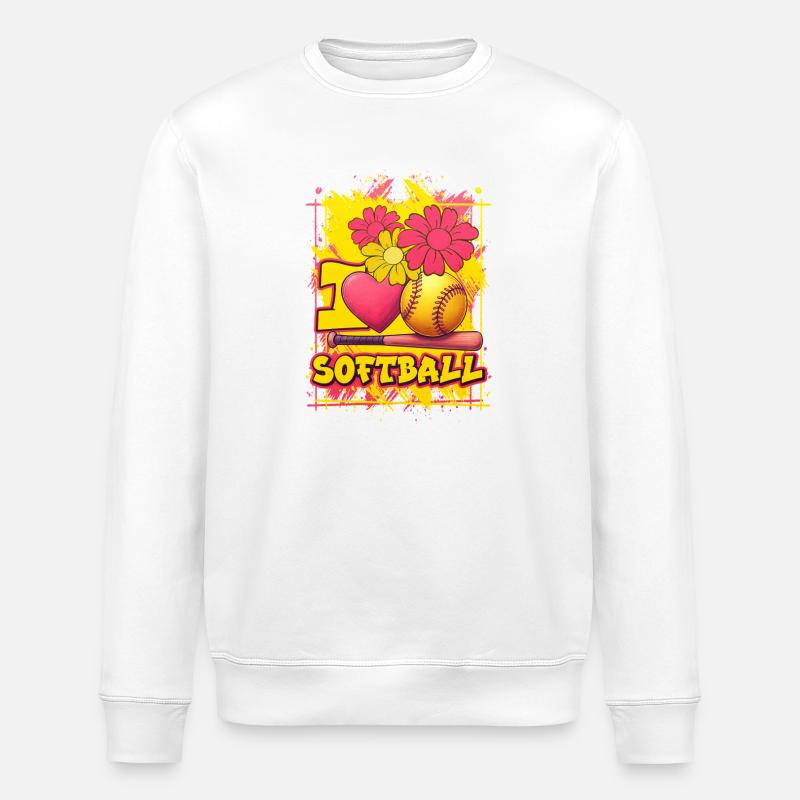 Softball - Sweat bio ROLLER Stanley/Stella Unisexe - blanc