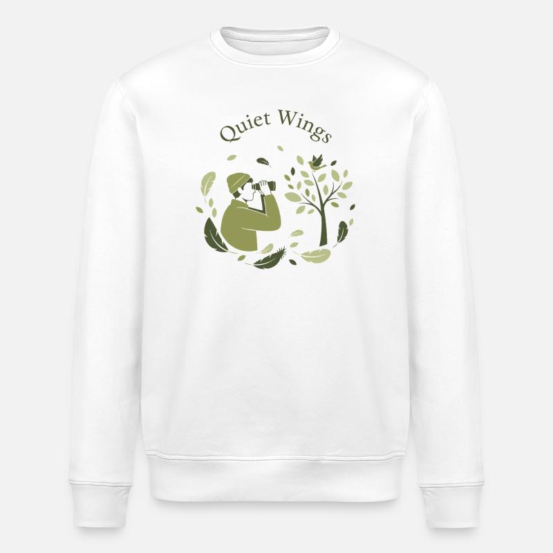 Quiet Wings - Stanley/Stella Unisex Bio-Sweatshirt ROLLER - Weiß