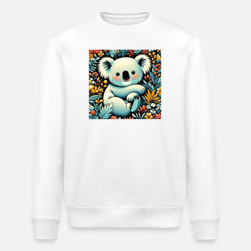 Koala - Sweat bio ROLLER Stanley/Stella Unisexe - blanc
