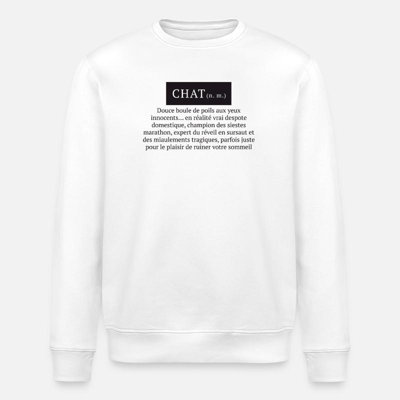 Hauskatze Definition katzenartiger Despot - Stanley/Stella Unisex Bio-Sweatshirt ROLLER - Weiß