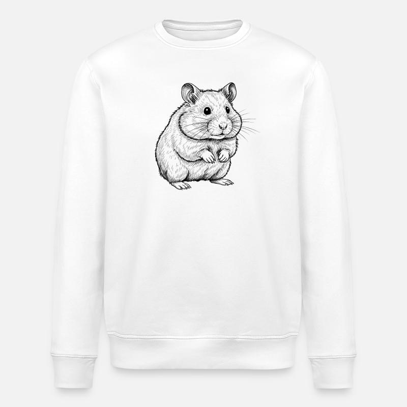Hamster - Sweat bio ROLLER Stanley/Stella Unisexe - blanc