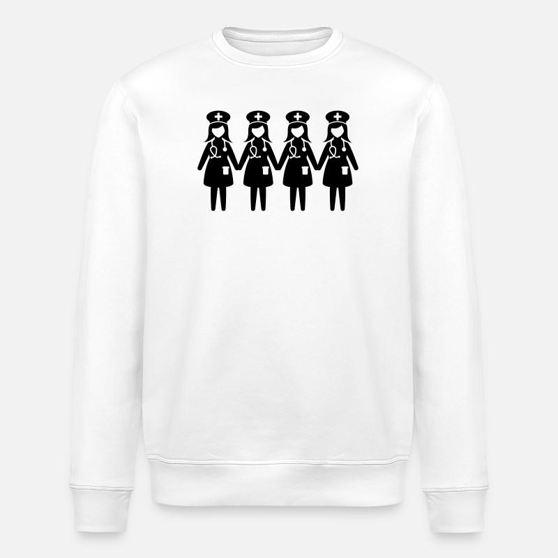 Krankenschwester Team - Stanley/Stella Unisex Bio-Sweatshirt ROLLER - Weiß