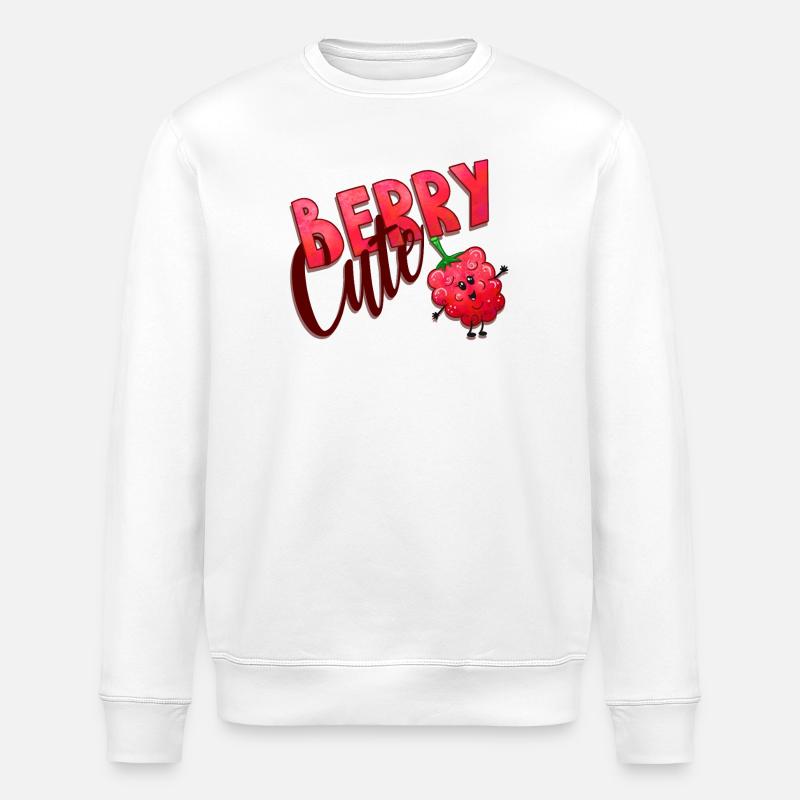 Baie Framboise mignonne - Sweat bio ROLLER Stanley/Stella Unisexe - blanc