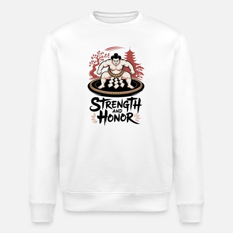 Gardien de l’anneau de sumo - Sweat bio ROLLER Stanley/Stella Unisexe - blanc