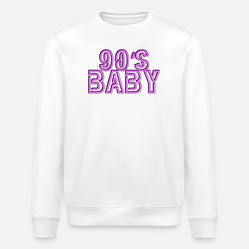 90 Baby  - Stanley/Stella Unisex Bio-Sweatshirt ROLLER - Weiß