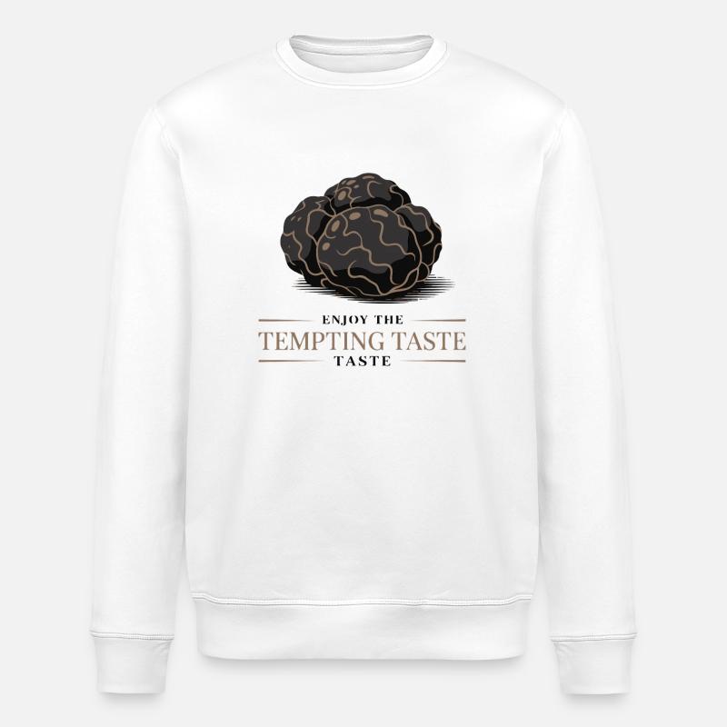 Verlockende Trüffel-Illustration - Stanley/Stella Unisex Bio-Sweatshirt ROLLER - Weiß