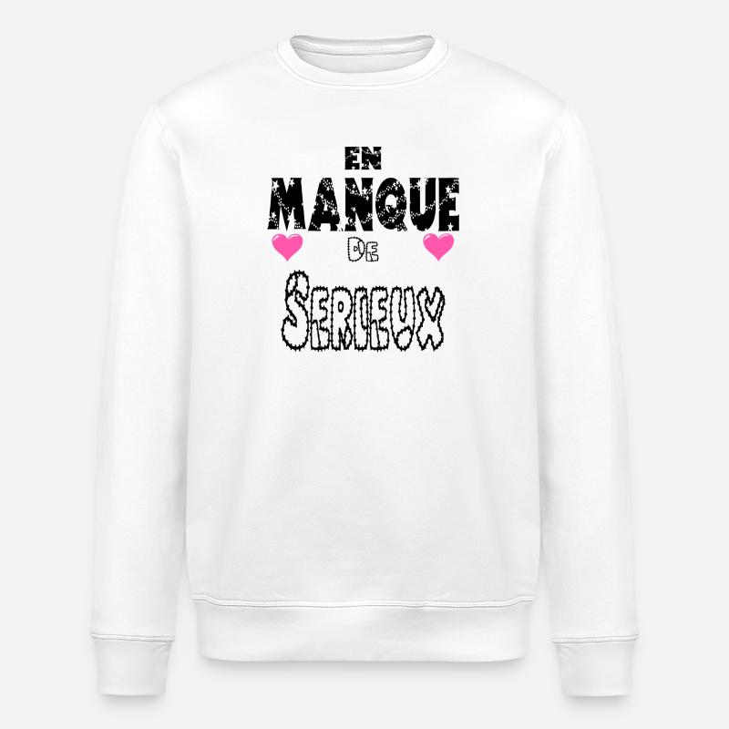 Mangelnde Ernsthaftigkeit - Stanley/Stella Unisex Bio-Sweatshirt ROLLER - Weiß