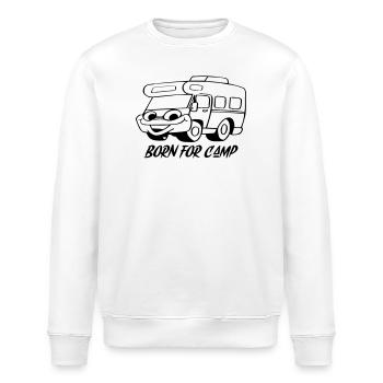Né pour le camp - Sweat bio ROLLER Stanley/Stella Unisexe - blanc - Devant - Nik (191cm)