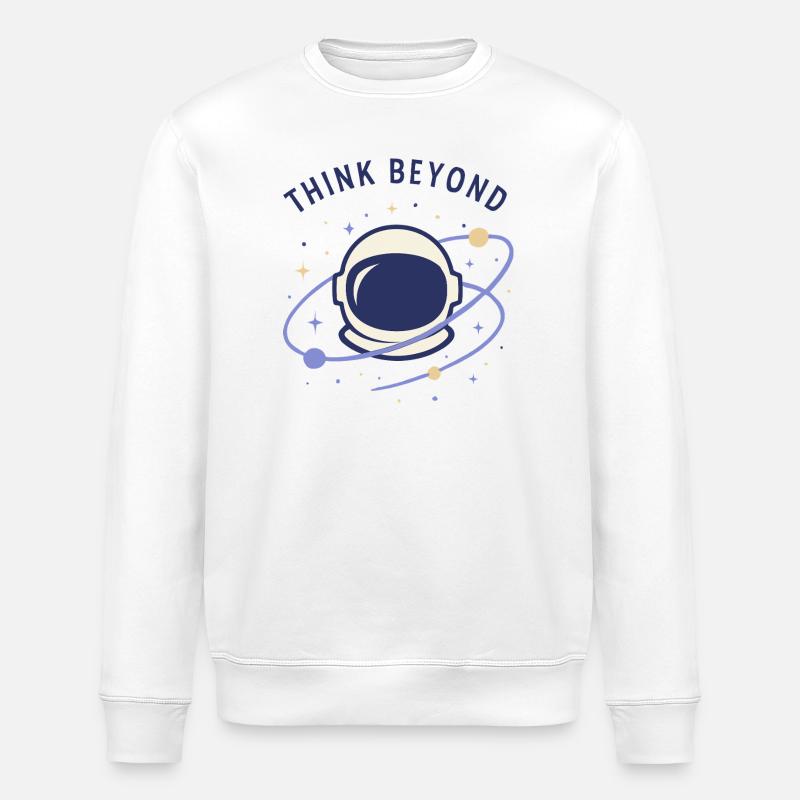 Denke Weiter - Stanley/Stella Unisex Bio-Sweatshirt ROLLER - Weiß