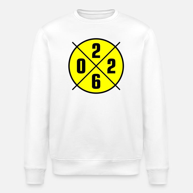 2026 Year Circle - Stanley/Stella ROLLER Unisex Organic Sweatshirt - white