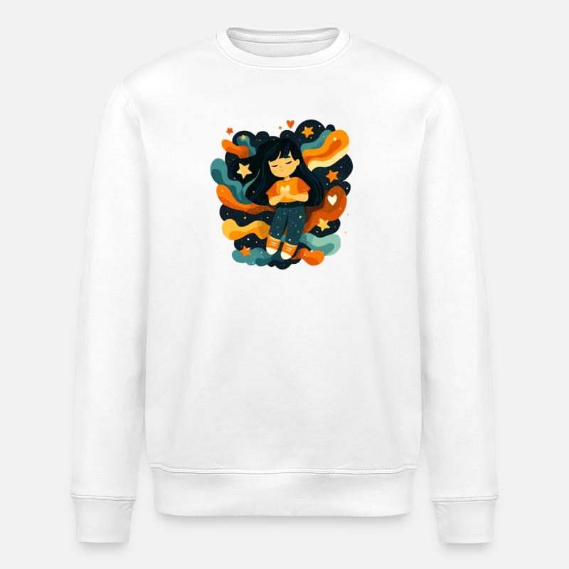 Rêveur le plus étoilé - Sweat bio ROLLER Stanley/Stella Unisexe - blanc