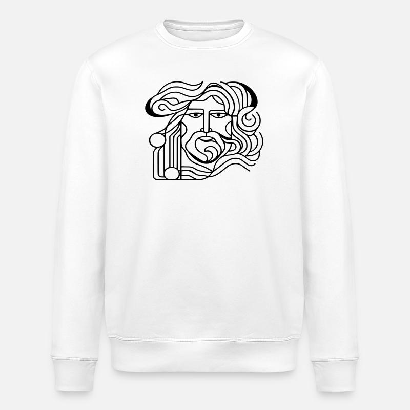 Antiker Mann. - Stanley/Stella Unisex Bio-Sweatshirt ROLLER - Weiß