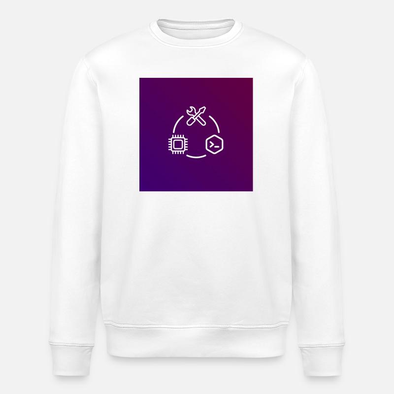 TechKreis Chip Code Werkzeug - Stanley/Stella Unisex Bio-Sweatshirt ROLLER - Weiß