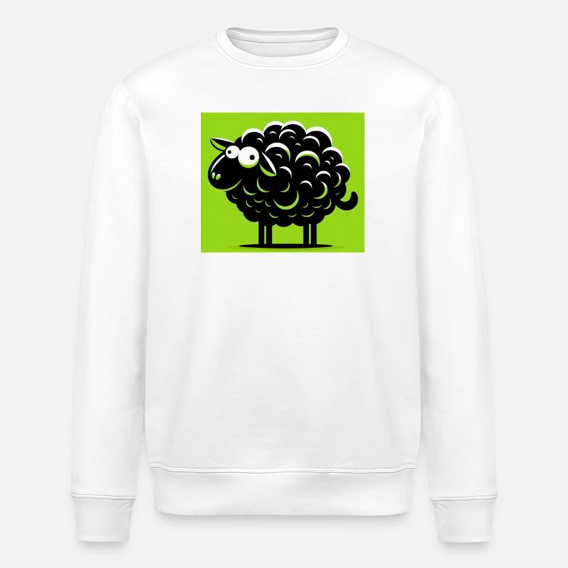 Schwarzes Schaf - Stanley/Stella Unisex Bio-Sweatshirt ROLLER - Weiß