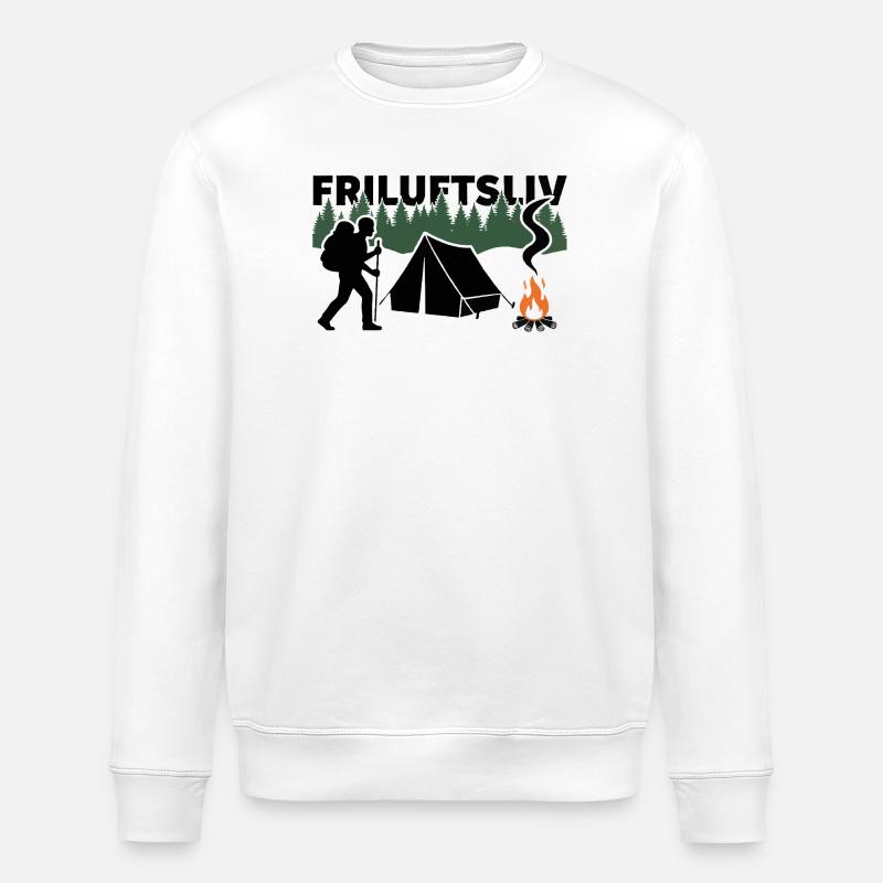 FRILUFTSLIV Schweden - Stanley/Stella Unisex Bio-Sweatshirt ROLLER - Weiß
