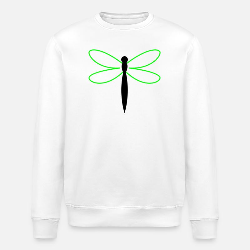 Libelle Silhouette - Stanley/Stella Unisex Bio-Sweatshirt ROLLER - Weiß