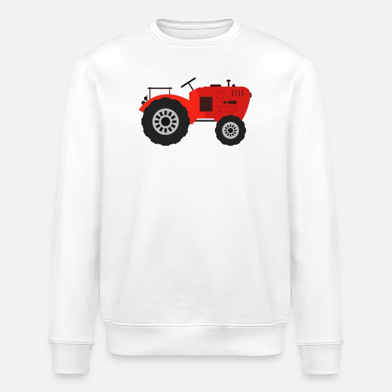 tractor - Stanley/Stella ROLLER Unisex Organic Sweatshirt - white